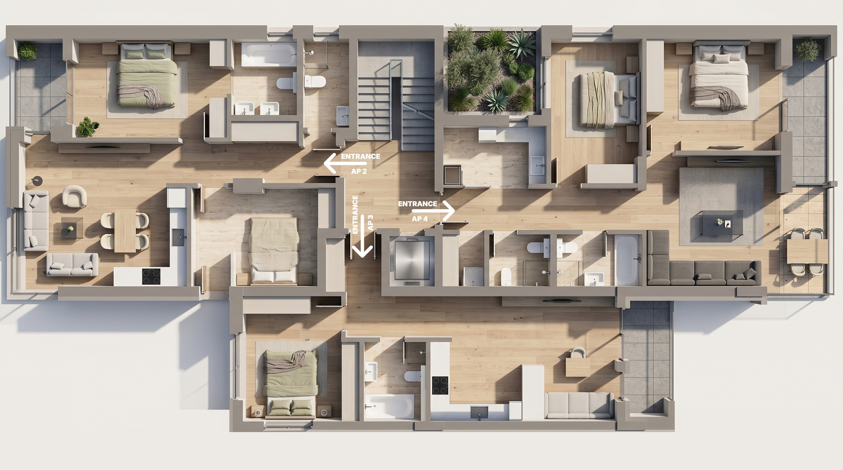Etaj 1 - Selectează un apartament din plan